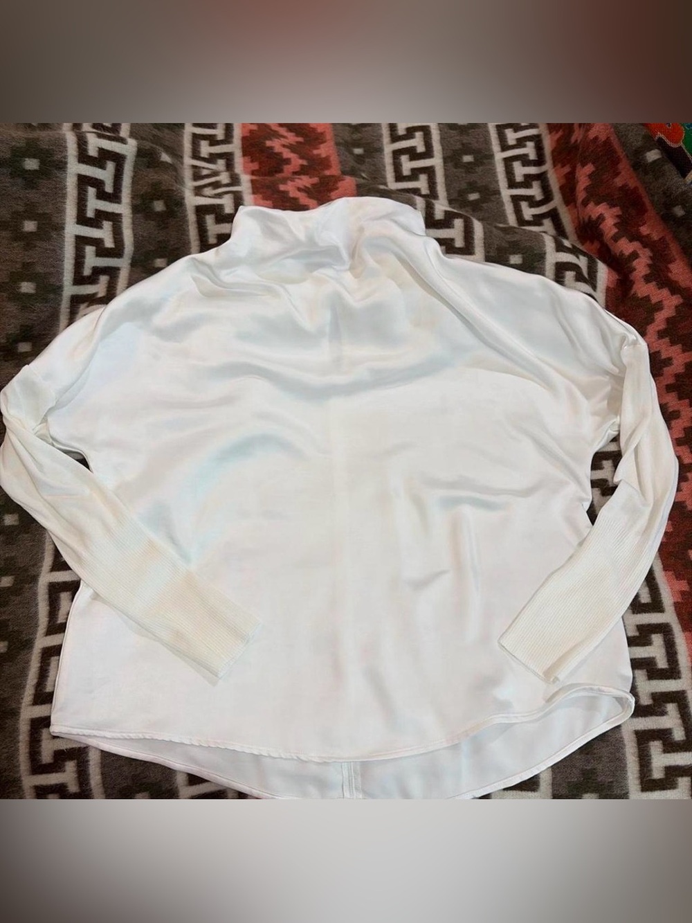 MELISSA NEPTON White Cowl Neck Sweater